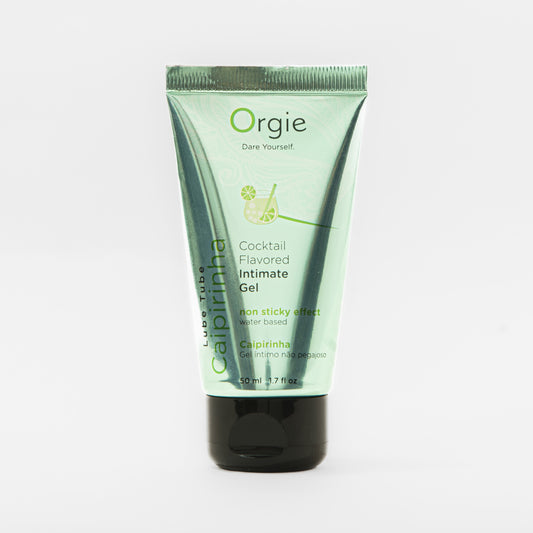 Water-based intimate gel with flavour and scent of Caipirinha cocktail