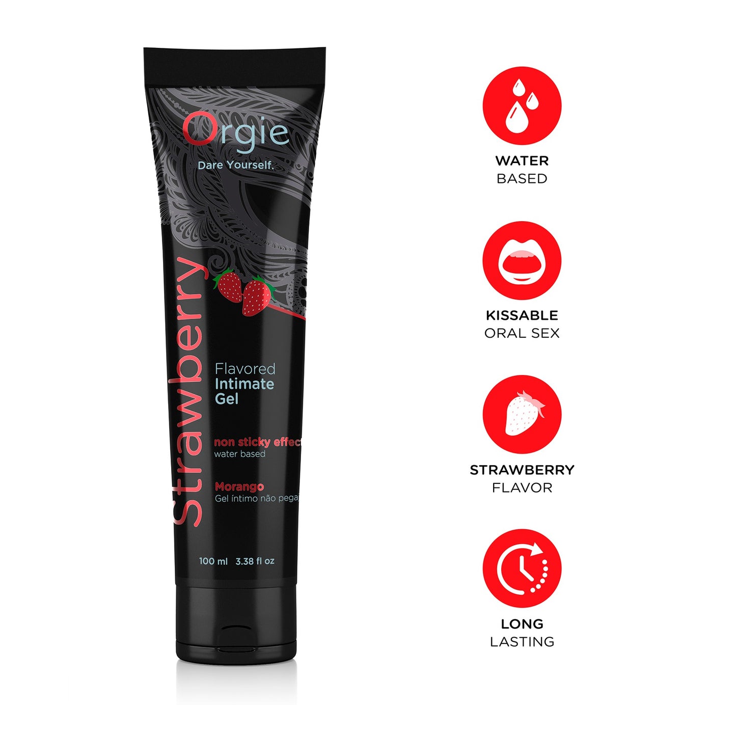 Lube Tube Strawberry is a kissable water-based intimate gel with a delightful strawberry flavour and scent what make of this
