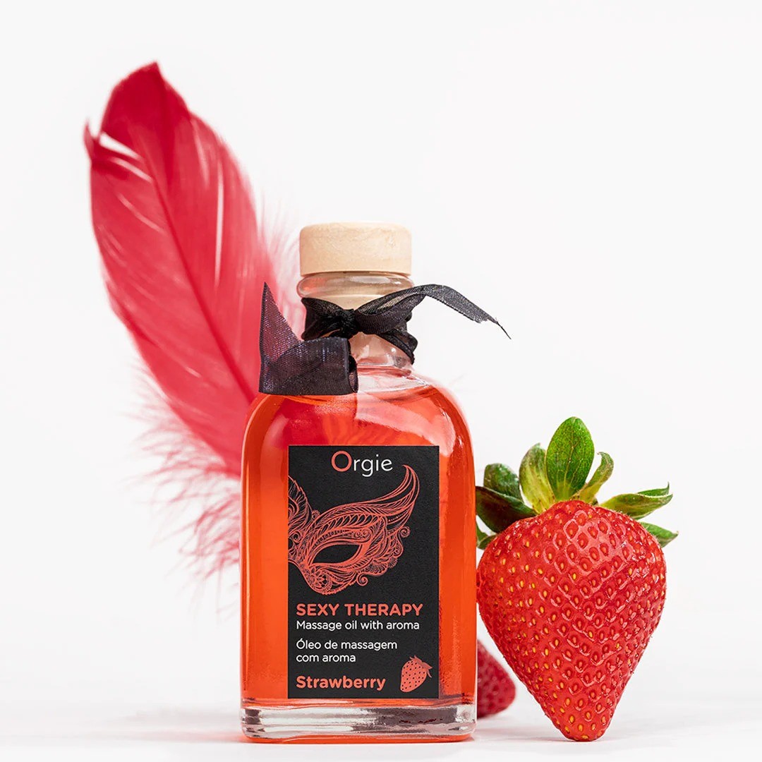 Sexy Therapy Kissable Massage Set to perform the Lips Massage, an arousing sensorial foreplay experience