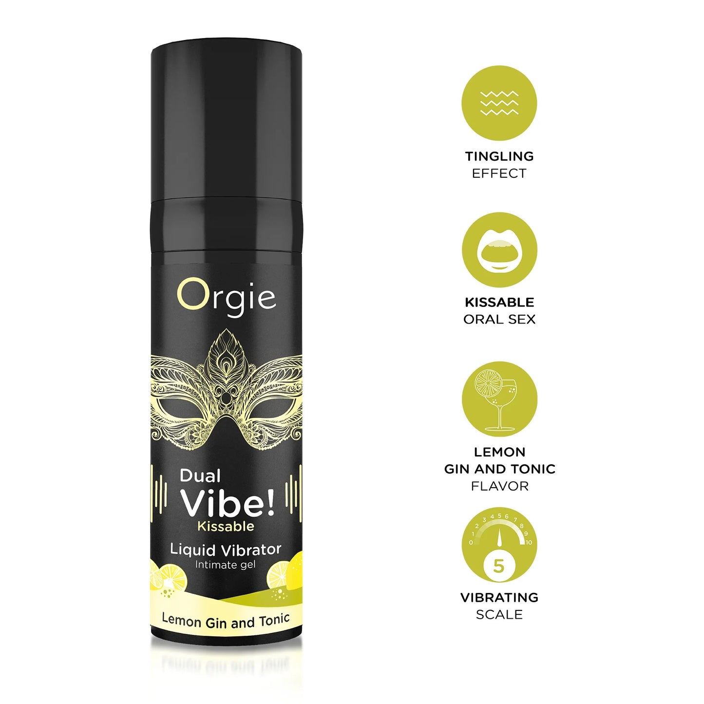 The Dual Vibe! Kissable Liquid Vibrator Gin and Tonic Lemon stands out for its effectiveness and genuine tantalizing flavour