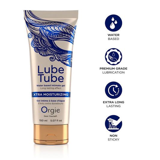 Lube Tube Xtra Moisturizing is a water-based, odourless, superior grade long-lasting intimate gel