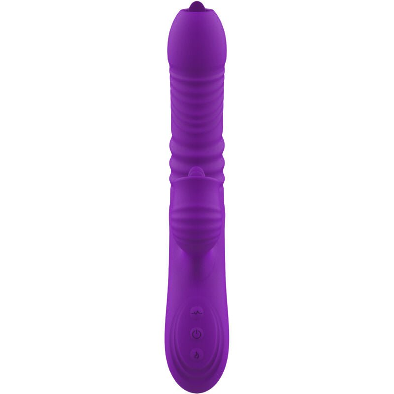 ARMONY - VIBRADOR DE COELHO TOTALMENTE G SPOT COM EFEITO DE CALOR VIOLETA DE LÍNGUA ESTIMULANTE - Infernum Store