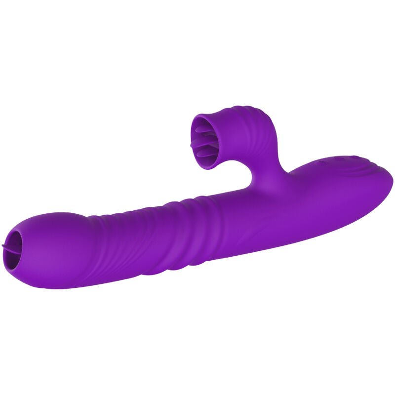 ARMONY - VIBRADOR DE COELHO TOTALMENTE G SPOT COM EFEITO DE CALOR VIOLETA DE LÍNGUA ESTIMULANTE - Infernum Store