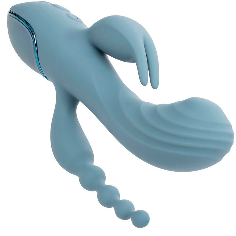 CALEXOTICS - VIBRADOR TRIPLO ECSTASY CINZA - Infernum Store