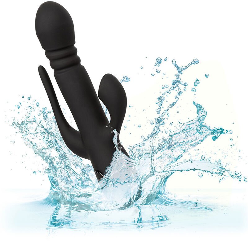 CALEXOTICS - VIBRADOR TRIPLO EUPHORIA PRETO - Infernum Store