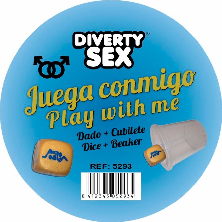 DIABLO PICANTE - GOLDEN HARD DICE WITH MEN POSITIONS AND CUBE - Infernum Store