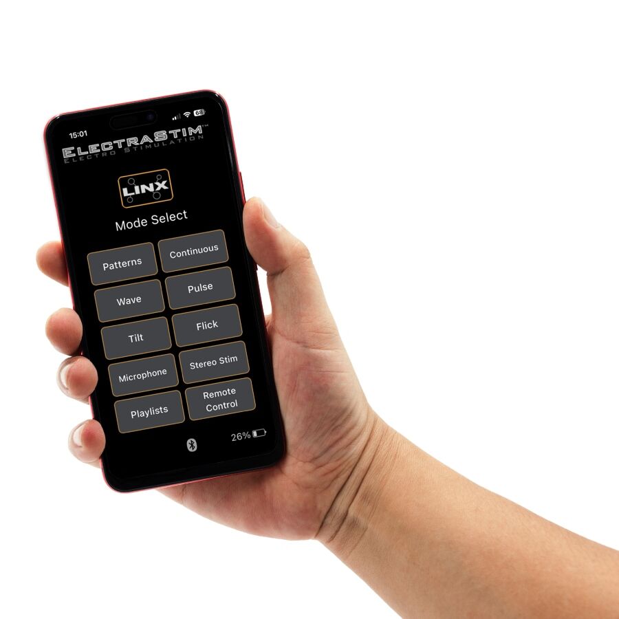 ELECTRASTIM - LINX ESTIMULADOR ELÉTRICO DE CANAL DUPLO COM APLICATIVO E CONTROLE REMOTO - Infernum Store