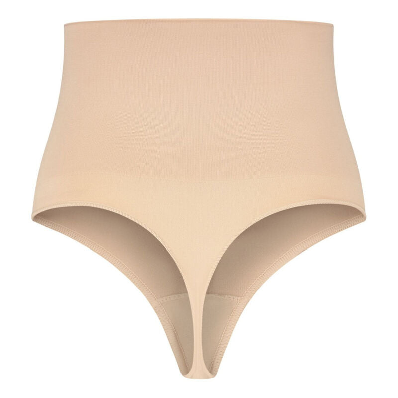 BYE-BRA - FAJA SIN COSTURAS ESTILO TANGA BEIGE TALLA M
