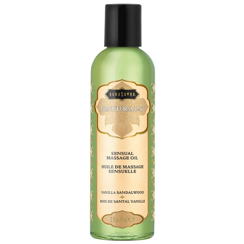 KAMASUTRA - ÓLEO DE MASSAGEM NATURAL BAUNILHA SNDALO 59 ML - Infernum Store