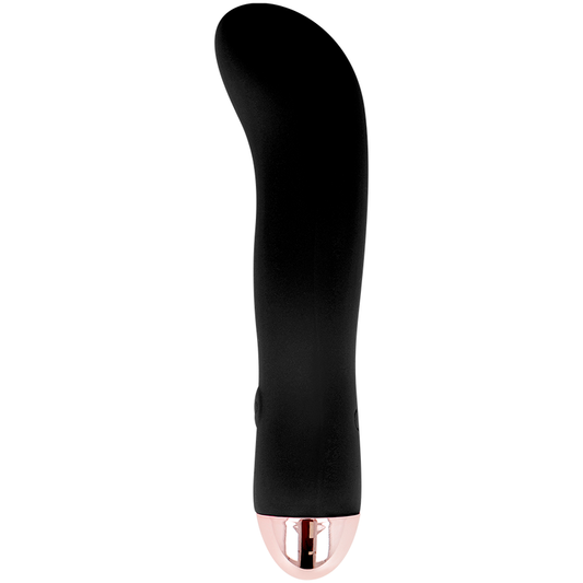 DOLCE VITA - RECHARGEABLE VIBRATOR TWO BLACK 7 SPEED - Infernum Store
