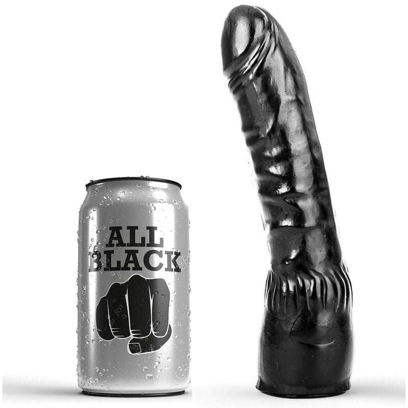ALL BLACK - DILDO BLACK REALISTIC 20 CM - Infernum Store