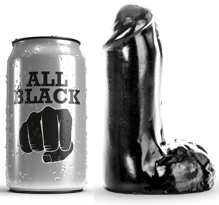 ALL BLACK - DILDO REALISTIC 13 CM - Infernum Store