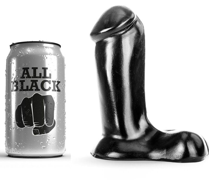 ALL BLACK - DILDO REALISTIC 14 CM - Infernum Store