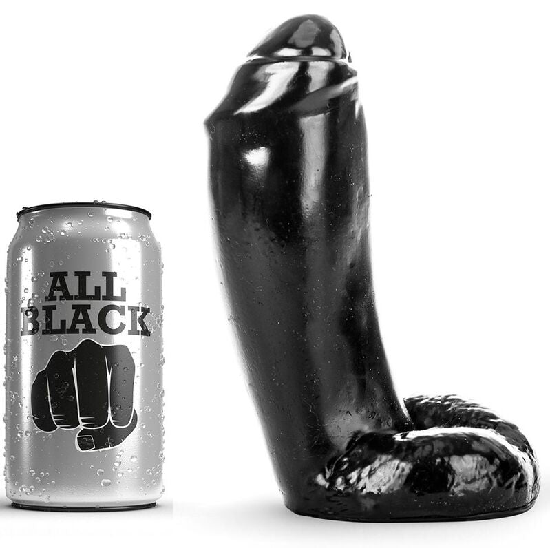 ALL BLACK - DILDO REALISTIC 18 CM - Infernum Store