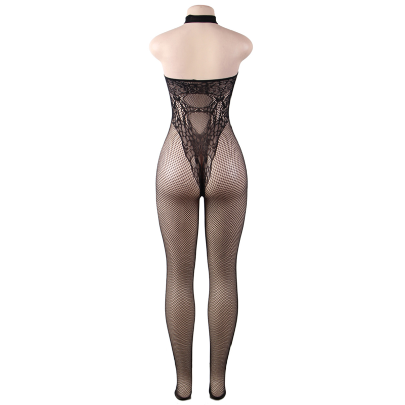 QUEEN LINGERIE - BARE BACK BODYSTOCKING S/L - Infernum Store