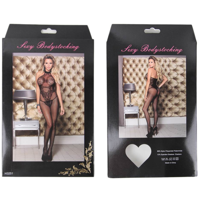 QUEEN LINGERIE - BARE BACK BODYSTOCKING S/L - Infernum Store
