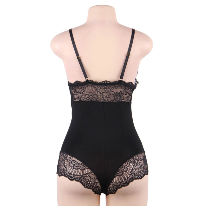 QUEEN LINGERIE - LACE TEDDY S/M - Infernum Store