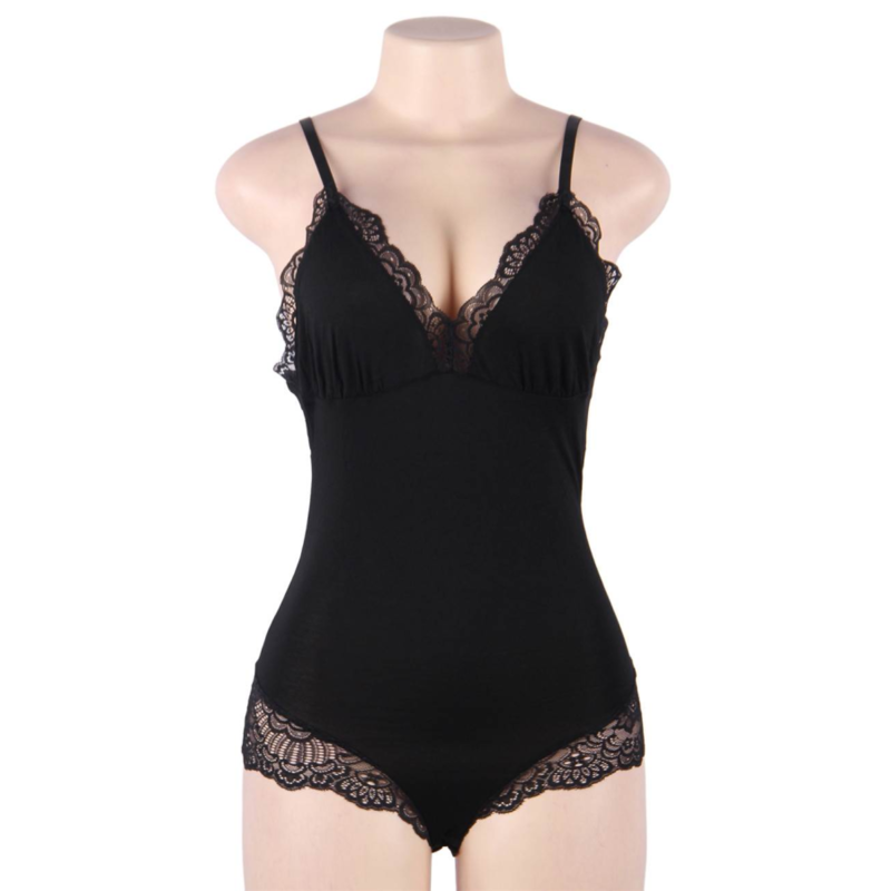 QUEEN LINGERIE - LACE TEDDY S/M - Infernum Store
