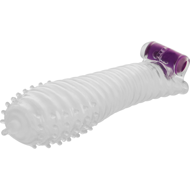 OHMAMA - TEXTURED PENIS SHEATH WITH VIBRATING BULLET - Infernum Store