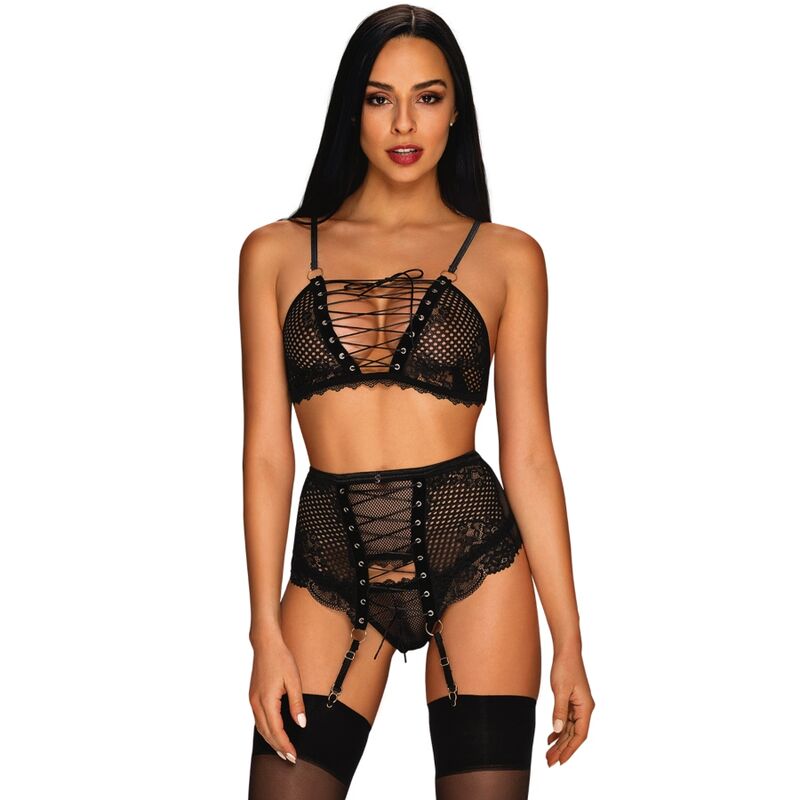 OBSESSIVE - CONJUNTO BASITTA TRÊS PEAS L/XL - Infernum Store