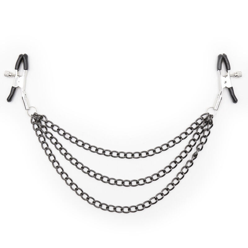 OHMAMA FETISH - PINÇAS PRETAS COM MULTI CORRENTES - Infernum Store