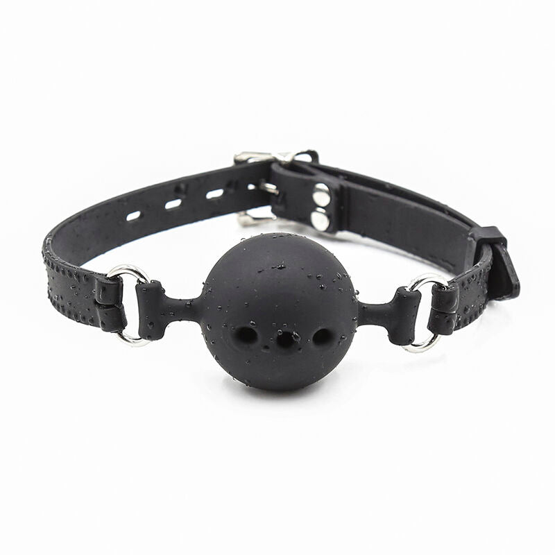OHMAMA FETISH - GAG DE BOLA DE SILICONE RESPIRÁVEL TAMANHO S - Infernum Store