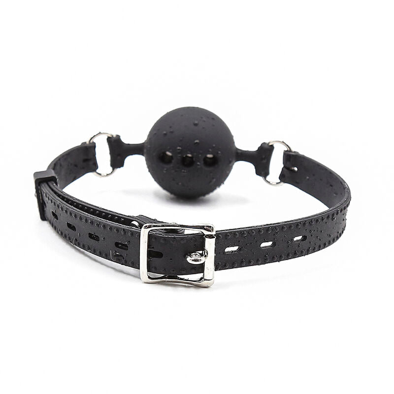OHMAMA FETISH - GAG DE BOLA DE SILICONE RESPIRÁVEL TAMANHO S - Infernum Store