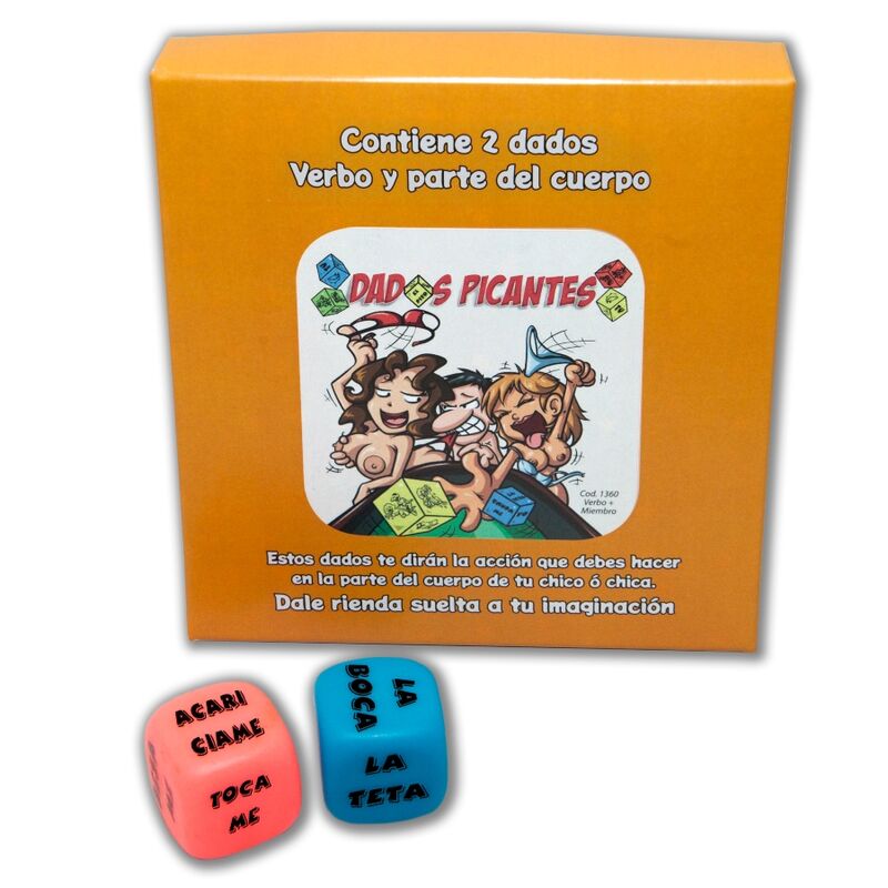DIABLO PICANTE - JOGO DE AÇÃO DE 2 DADOS E PARTE DO CORPO - Infernum Store