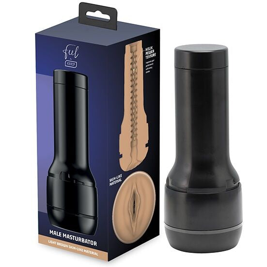 KIIROO - ESTIMULADOR MASTURBADOR FEEL STROKER - MARROM CLARO - Infernum Store