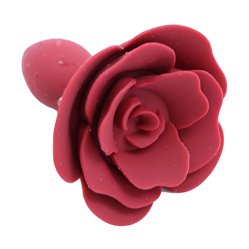 OHMAMA FETISH - PLUG ANAL DE SILICONE ROSA VERMELHO - Infernum Store