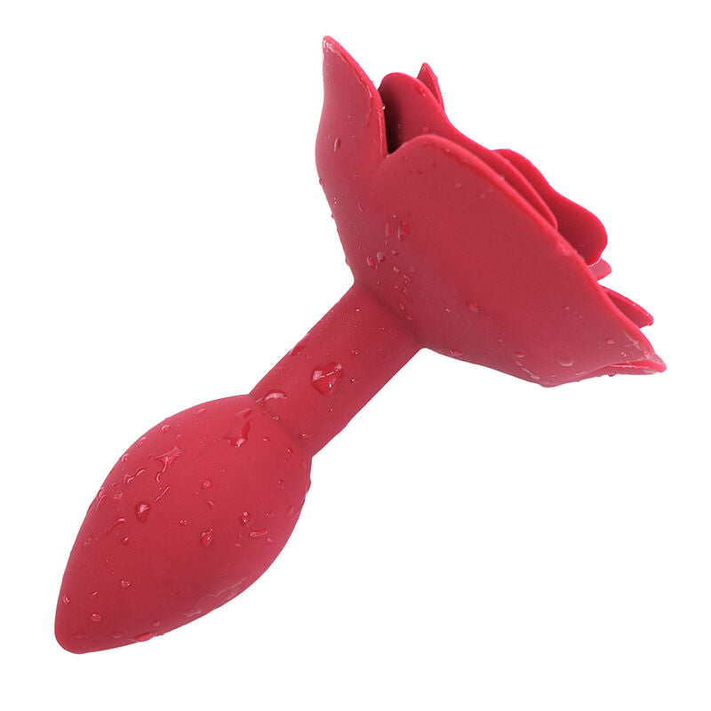 OHMAMA FETISH - PLUG ANAL DE SILICONE ROSA VERMELHO - Infernum Store