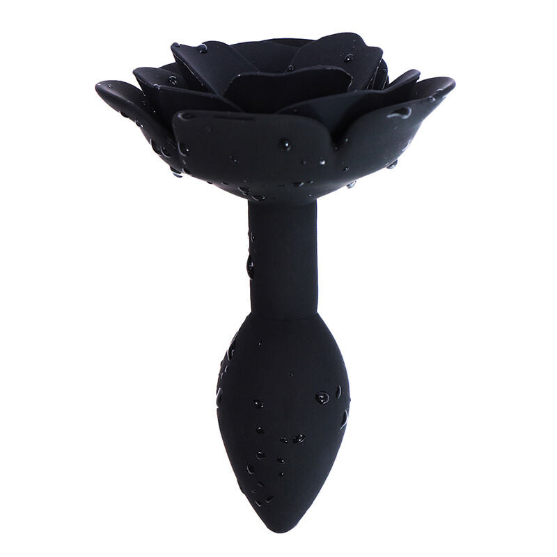 OHMAMA FETISH - PLUG ANAL DE SILICONE ROSA PRETO - Infernum Store