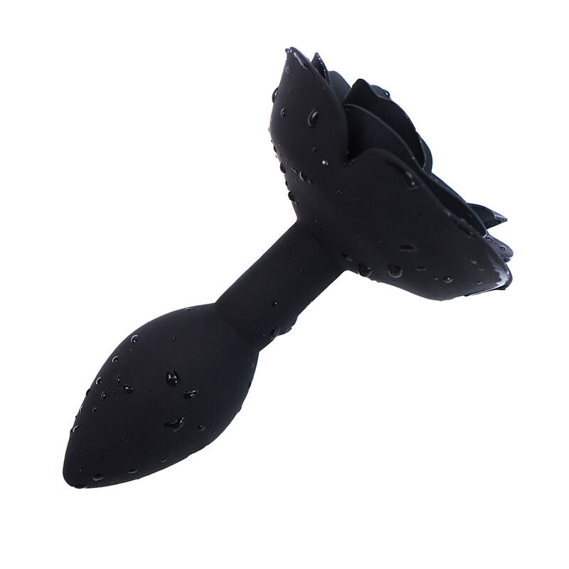 OHMAMA FETISH - PLUG ANAL DE SILICONE ROSA PRETO - Infernum Store
