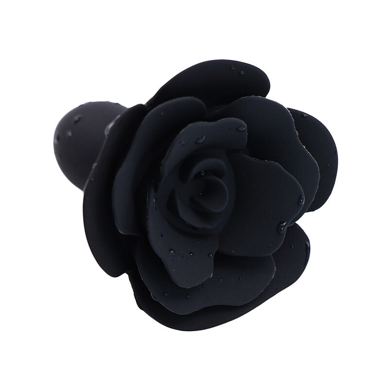 OHMAMA FETISH - PLUG ANAL DE SILICONE ROSA PRETO - Infernum Store