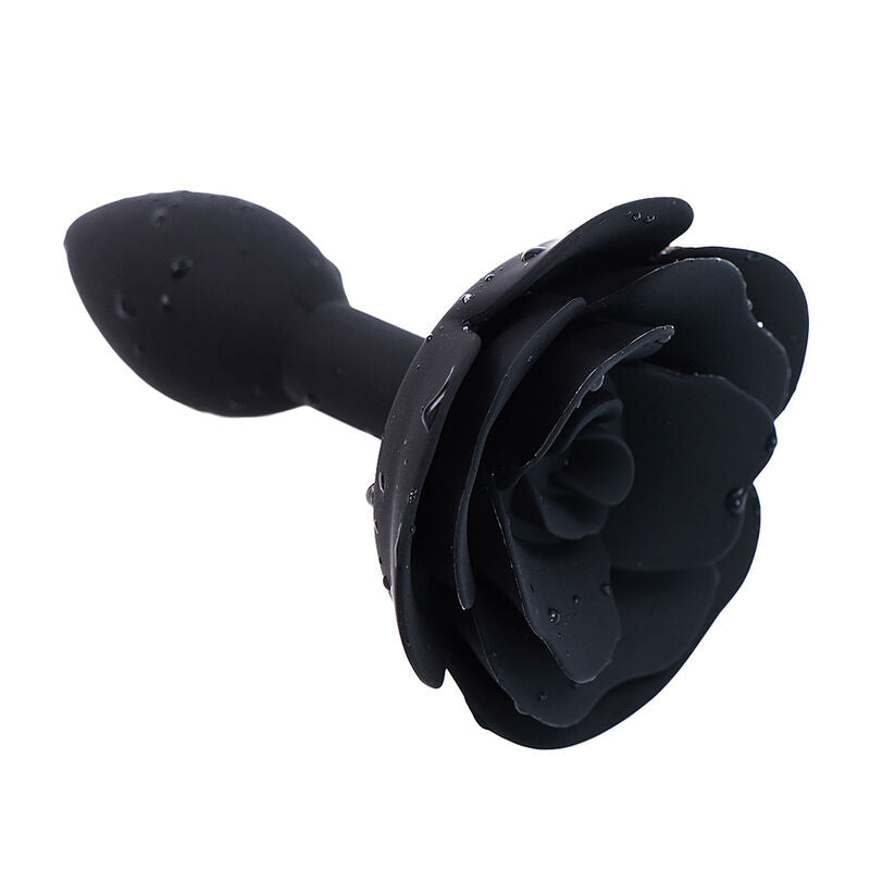 OHMAMA FETISH - PLUG ANAL DE SILICONE ROSA PRETO - Infernum Store