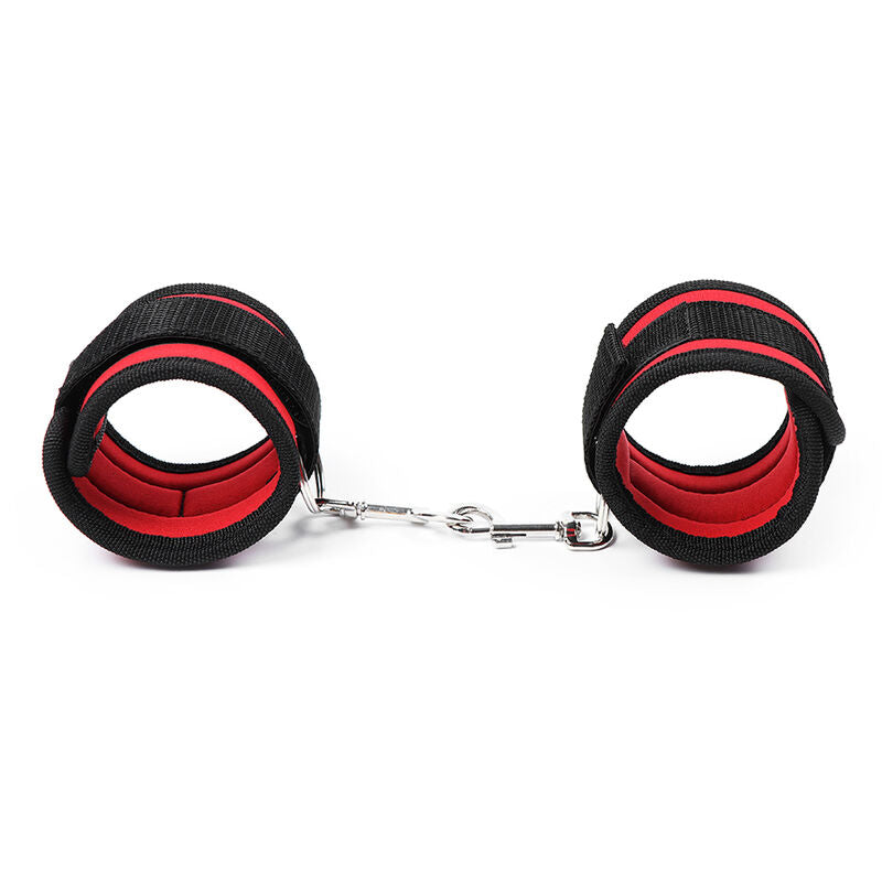 RESTRIÇÕES DE PULSO OHMAMA FETISH NYLON GANCHO E LAÇO - Infernum Store