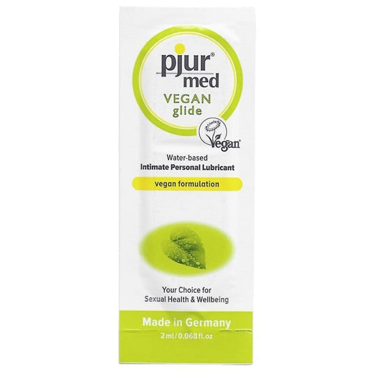 PJUR - MED VEGAN GLIDE WATER BASED LUBRICANT 2 ML - Infernum Store
