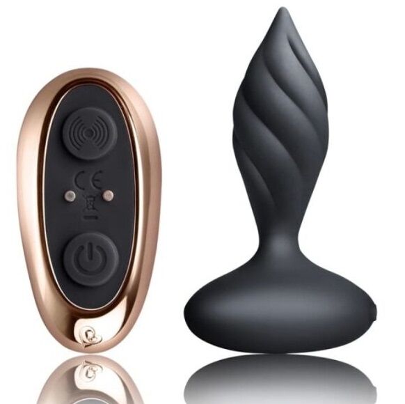 ROCKS-OFF - ESTIMULADOR ANAL DESIRE - PRETO - Infernum Store