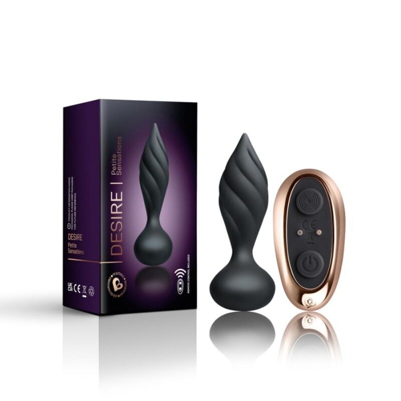 ROCKS-OFF - ESTIMULADOR ANAL DESIRE - PRETO - Infernum Store