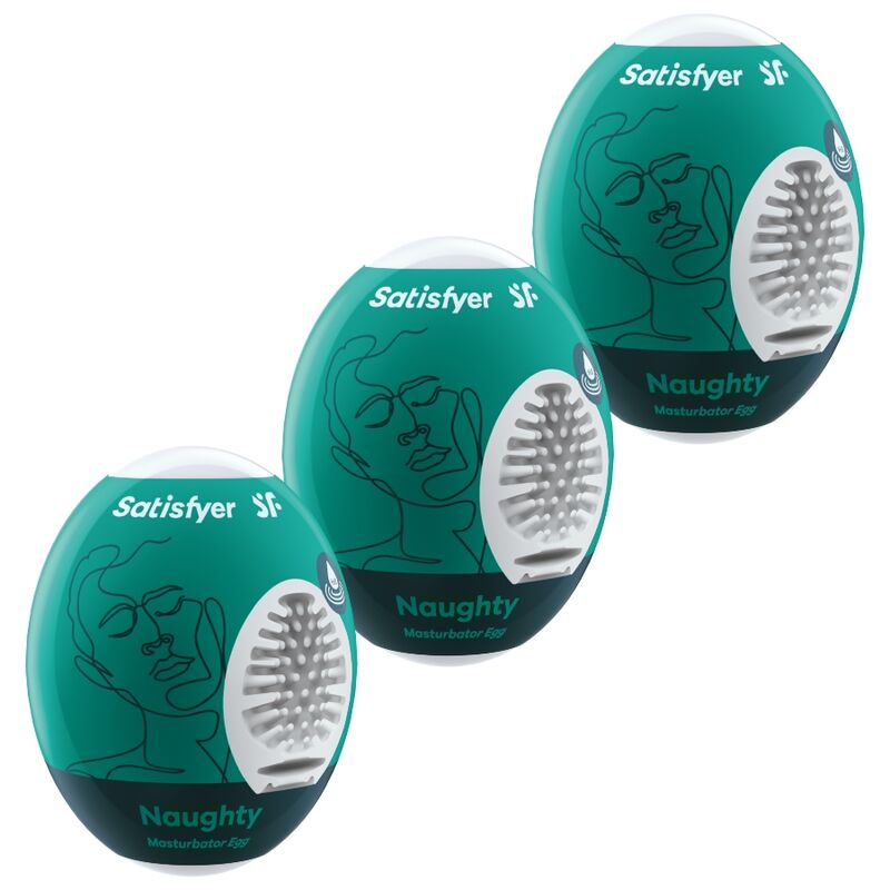 SATISFYER - 3 MASTURBATOR EGGS NAUGHTY - Infernum Store