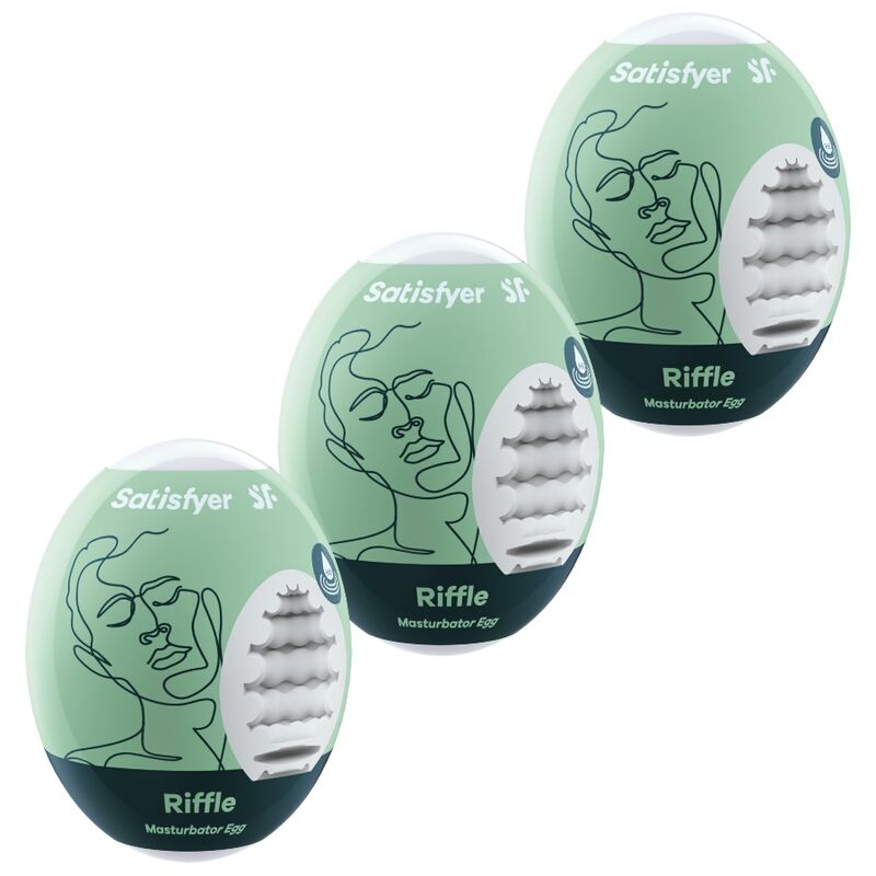 SATISFYER - 3 MASTURBATOR EGGS RIFFLE - Infernum Store