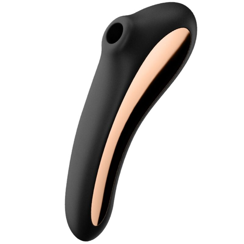 SATISFYER - DUAL KISS AIR PULSE VIBRATOR BLACK - Infernum Store