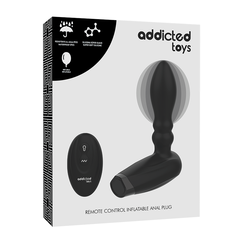 ADDICTED TOYS - PLUGUE DE CONTROLE REMOTO INFLVEL - 10 MODOS DE VIBRAO - Infernum Store
