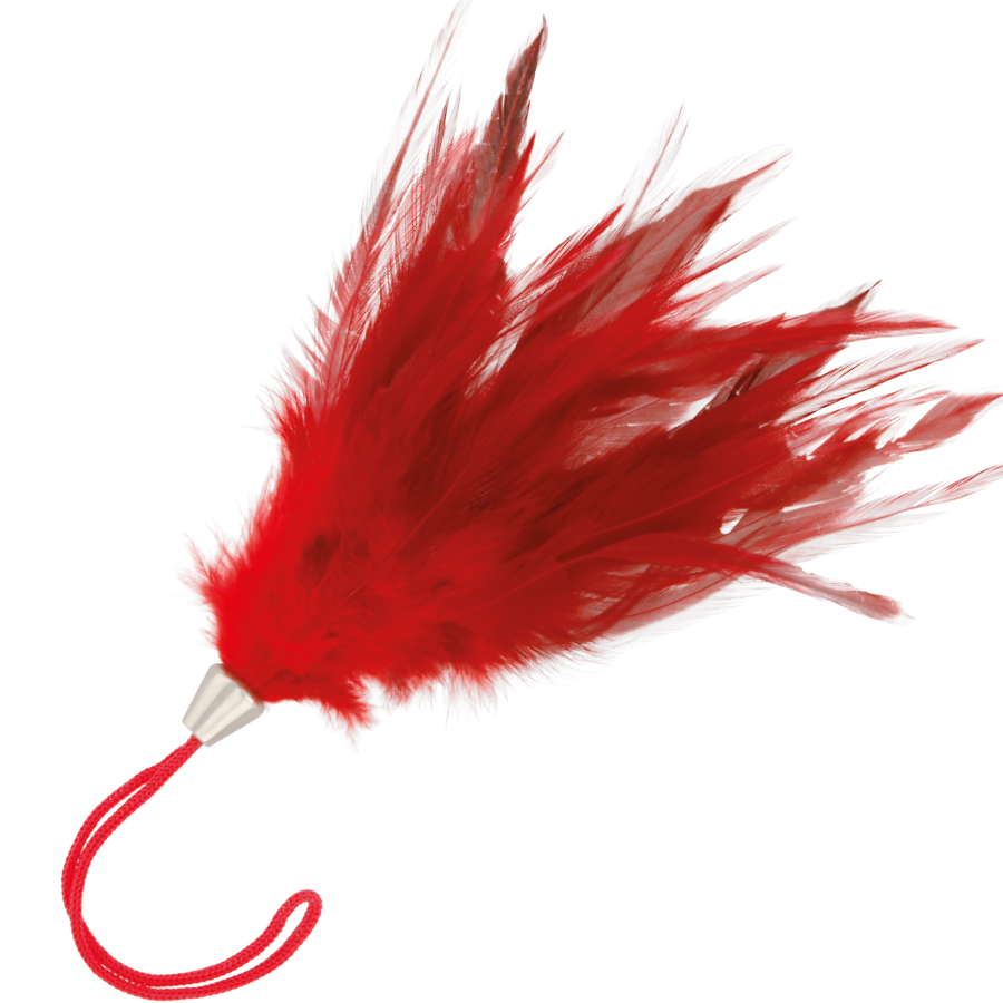OHMAMA FETICHE VERMELHO PENA ESTIMULANTE 13 CM - Infernum Store