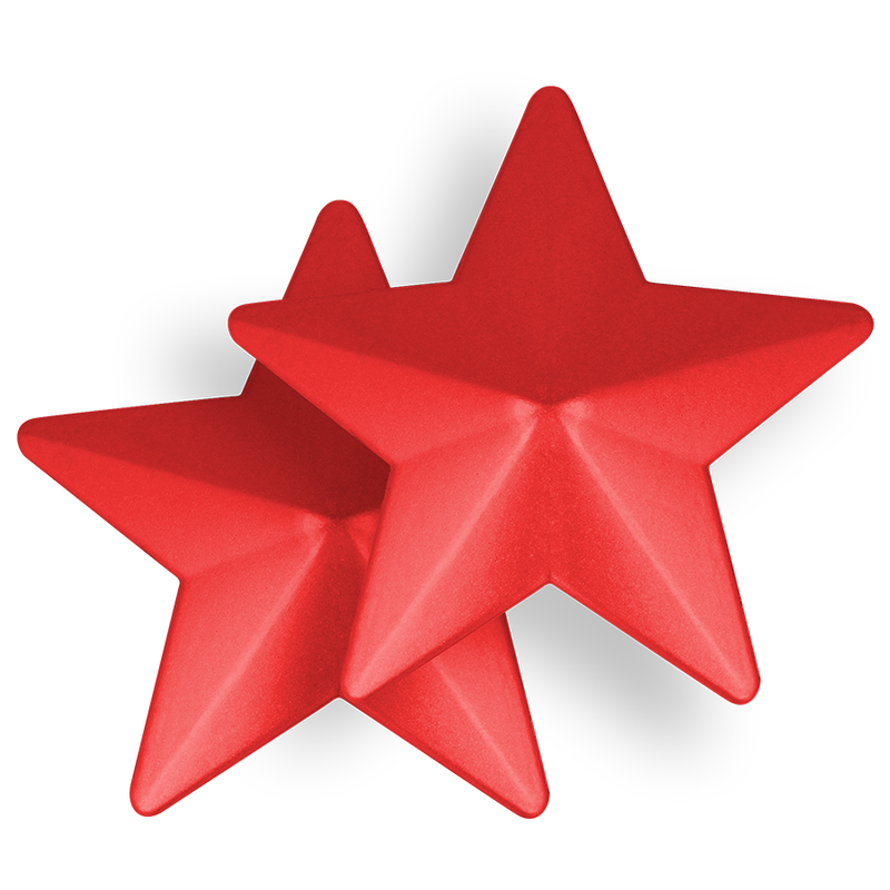 OHMAMA FETISH RED STAR NIPPLE COVERS - Infernum Store