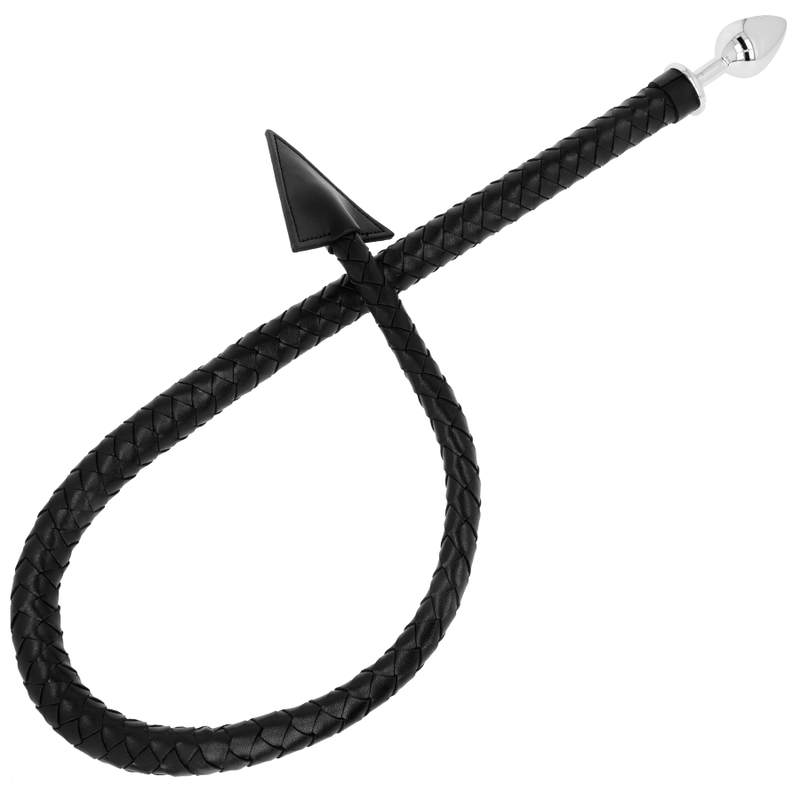 OHMAMA FETISH DEVIL''S CAUDA COURO E METAL PLUG 7 CM - Infernum Store