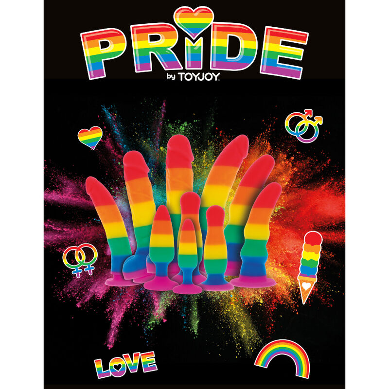 ORGULHO - BANDEIRA LGBT PLUG FELIZ STUFER 12 CM - Infernum Store
