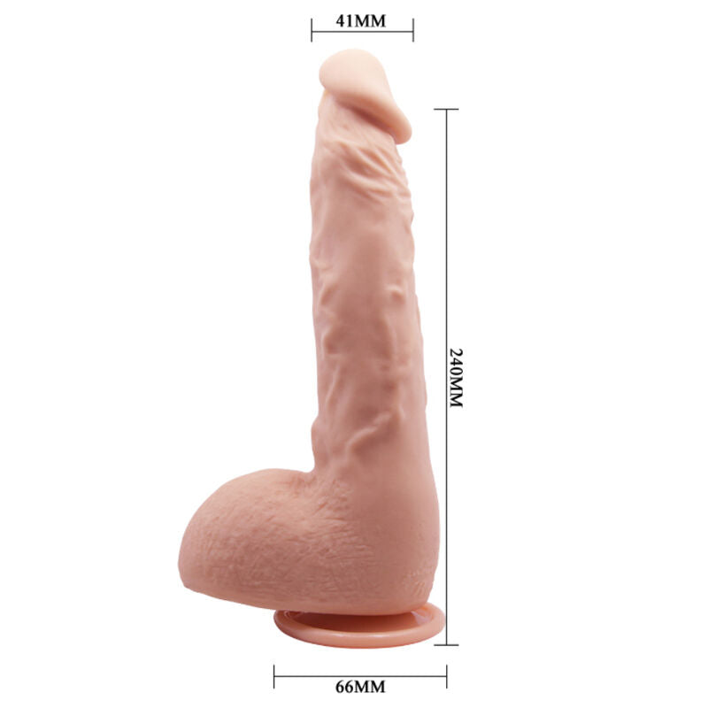 BAILE - DILDO REALISTA JASON NATURAL 24 CM - Infernum Store