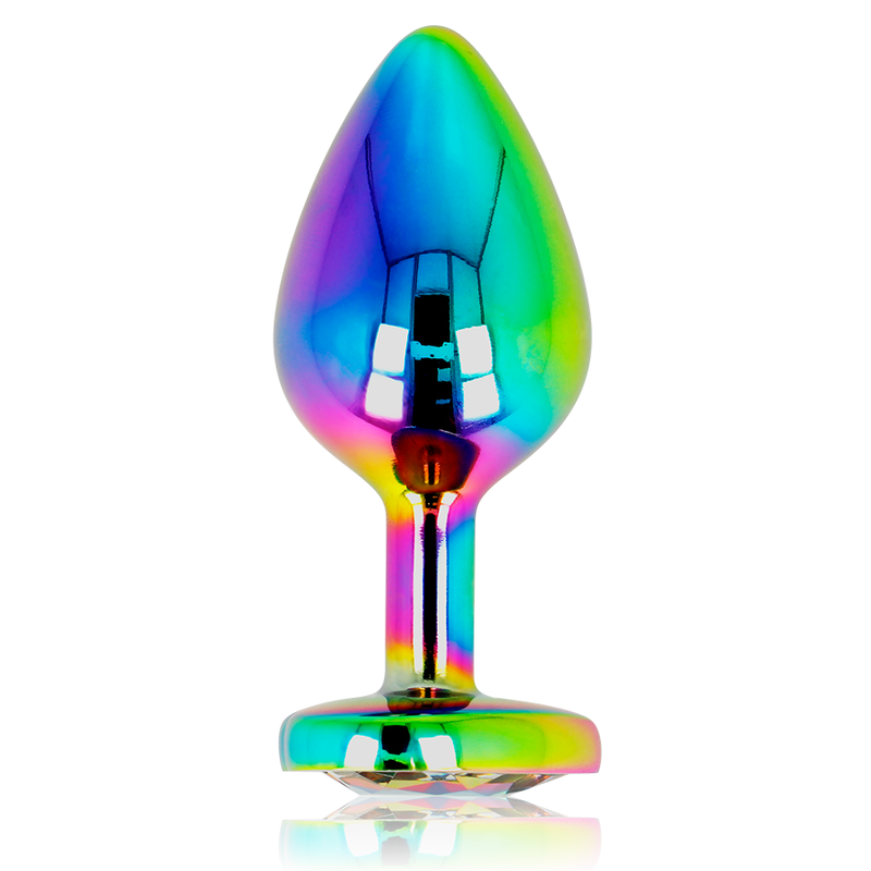 OHMAMA - PLUG ANAL DE CORAÇÃO IRIDESCENTE TAMANHO M - Infernum Store