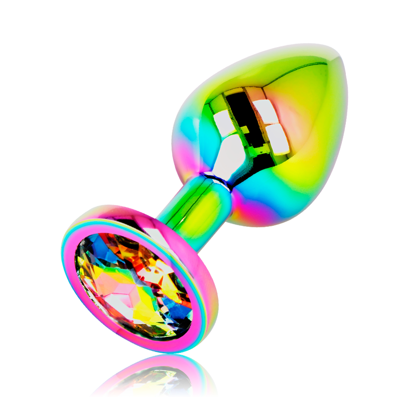 OHMAMA - PLUG ANAL CÍRCULO IRIDESCENTE TAMANHO S - Infernum Store